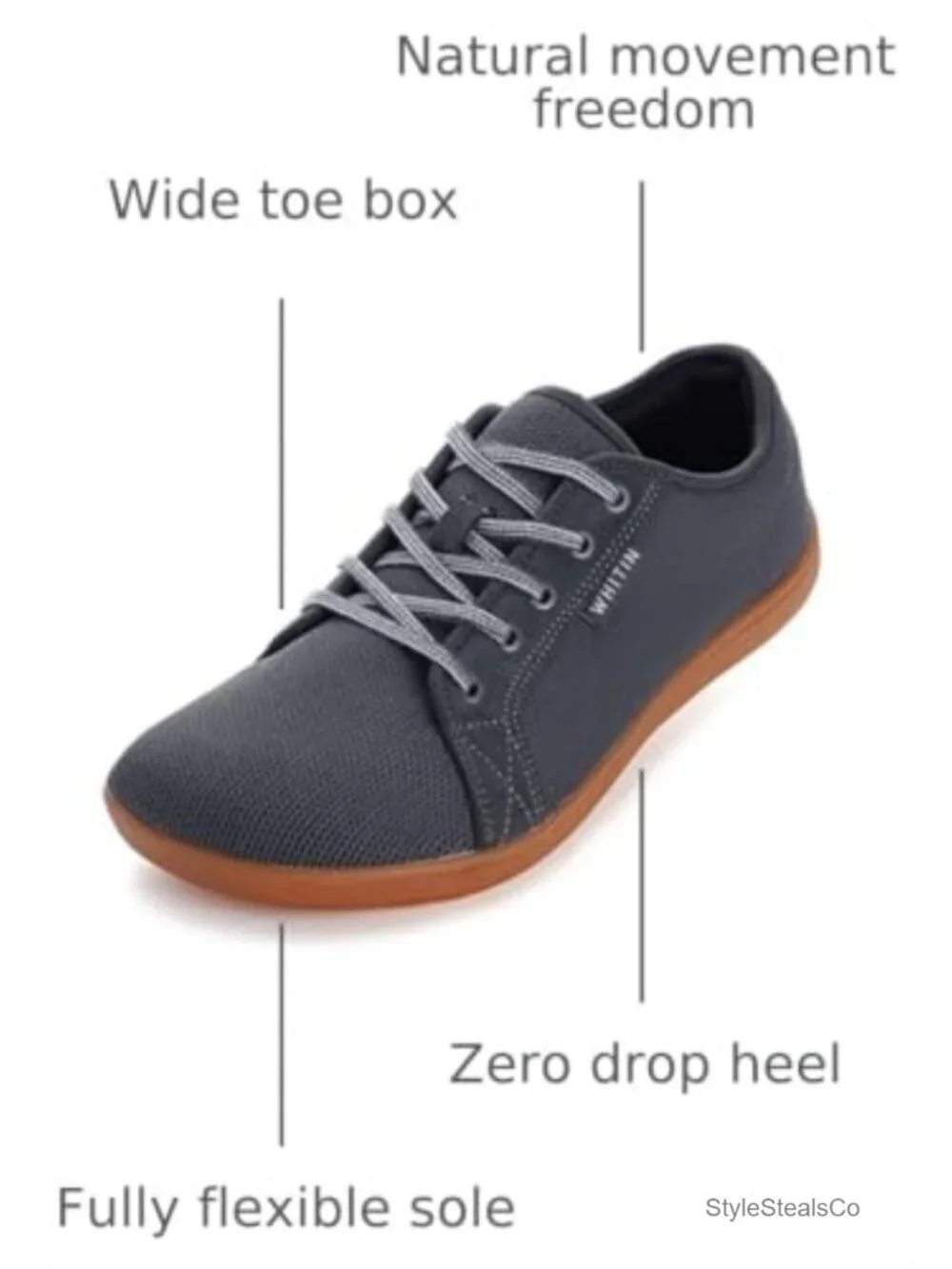 Women's Barefoot Shoes Zero Drop Wide Toe Box Knitted Fashion Sneakers